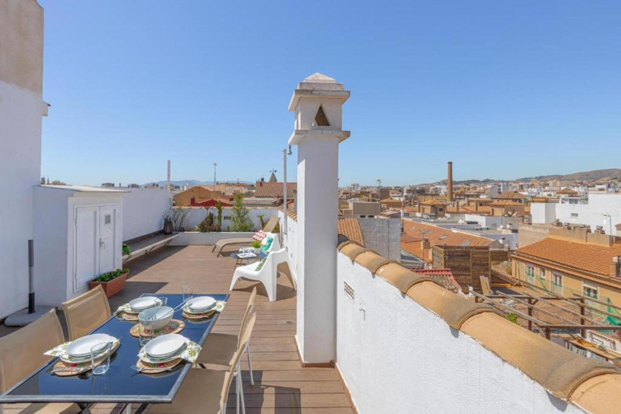 C20 - Adorable Apartment In The Center With Sun Terrace مالقة المظهر الخارجي الصورة